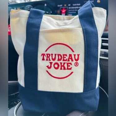 Trudeau Joke - Not Trader Joe Canvas Tote Bag - image 1