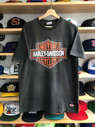 Vintage Harley Davidson Staten Island Faded Logo T