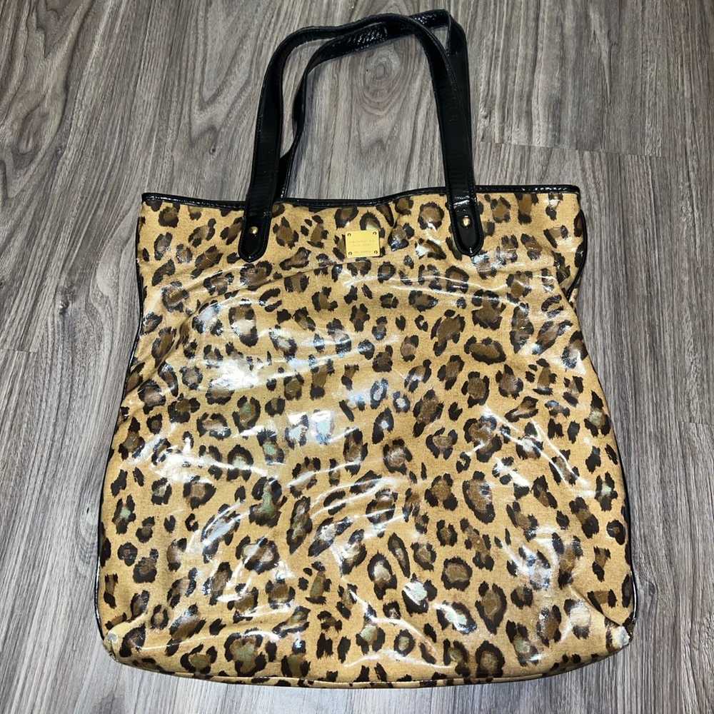 Vintage Lauren Ralph Lauren cheetah tote bag y2k - image 1