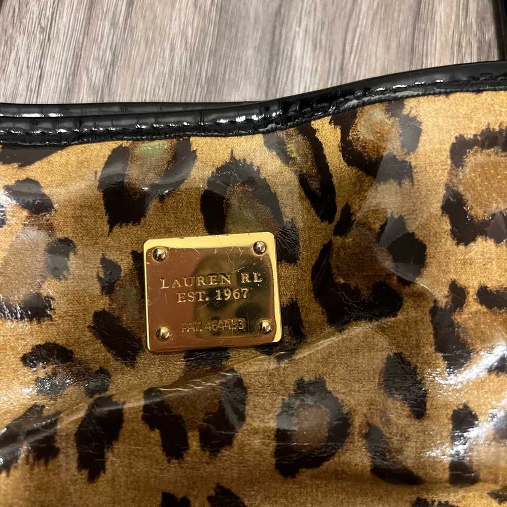 Vintage Lauren Ralph Lauren cheetah tote bag y2k - image 2