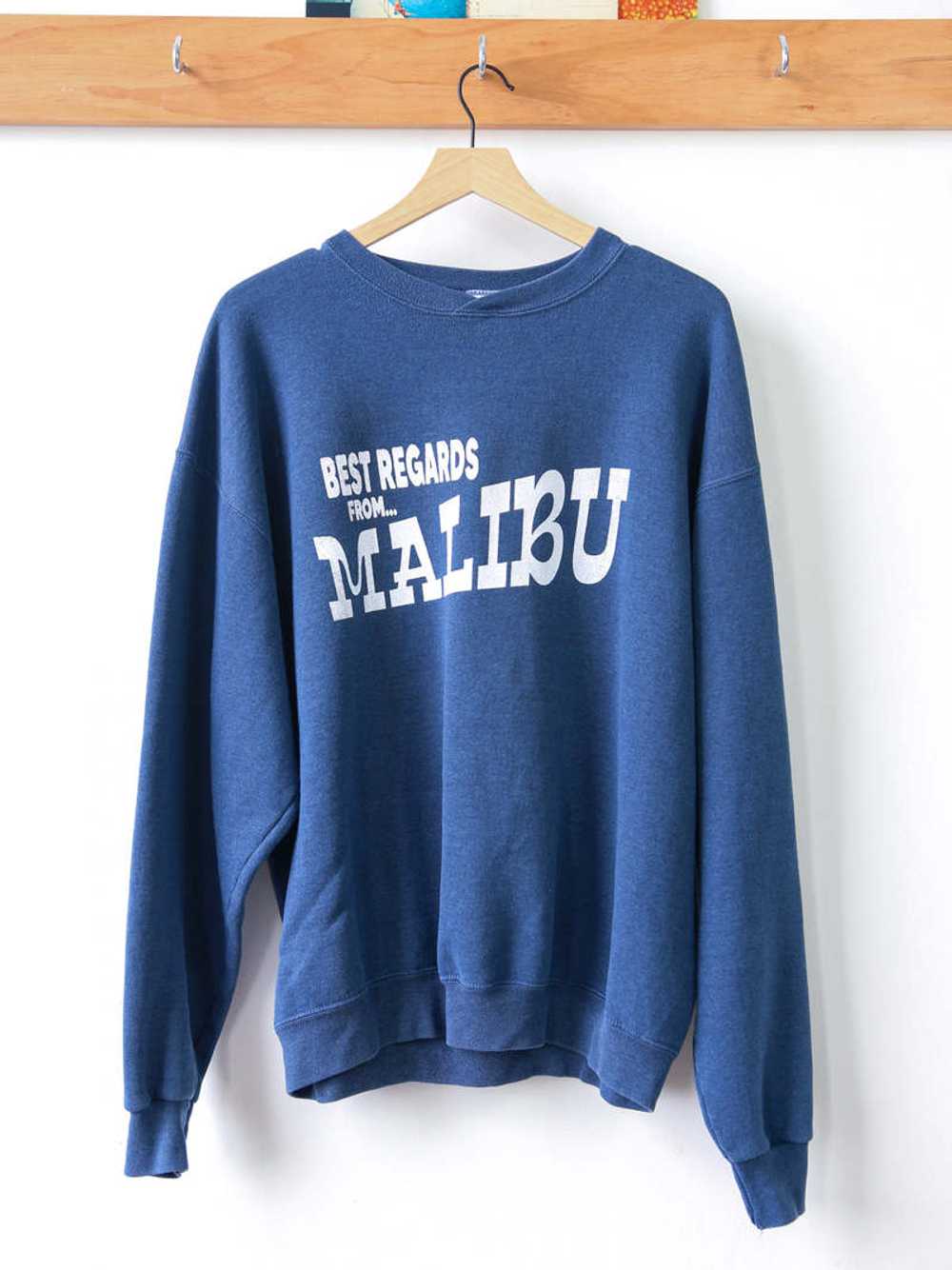 Vintage Essentials Malibu Postcard Sweatshirt - image 1