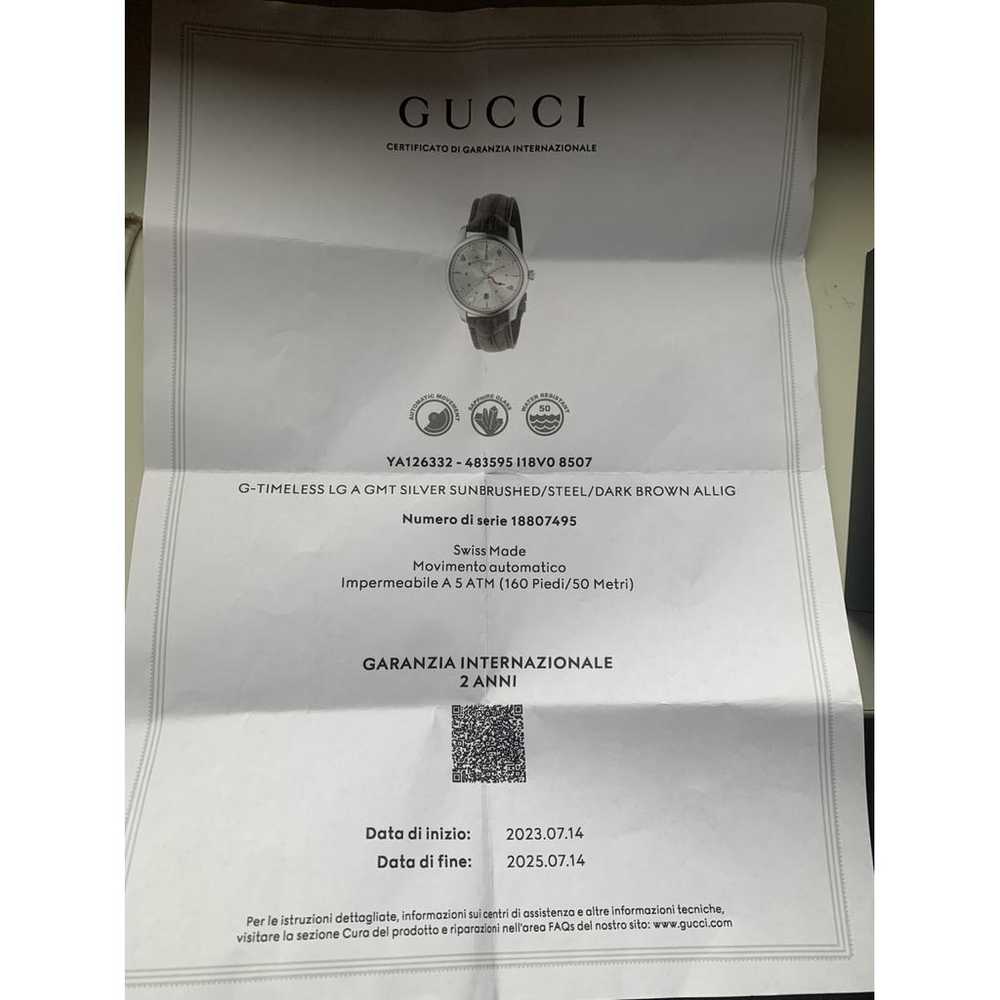 Gucci G-Timeless silver watch - image 6