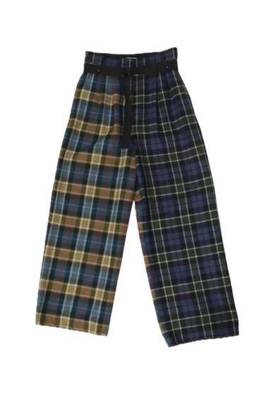 Tibi Tartan Pleated Trousers - image 1