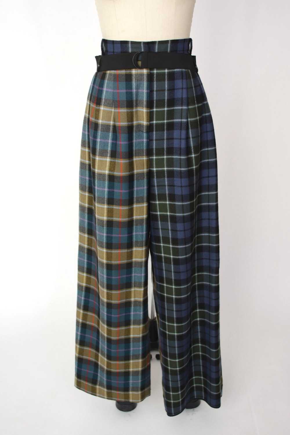 Tibi Tartan Pleated Trousers - image 2