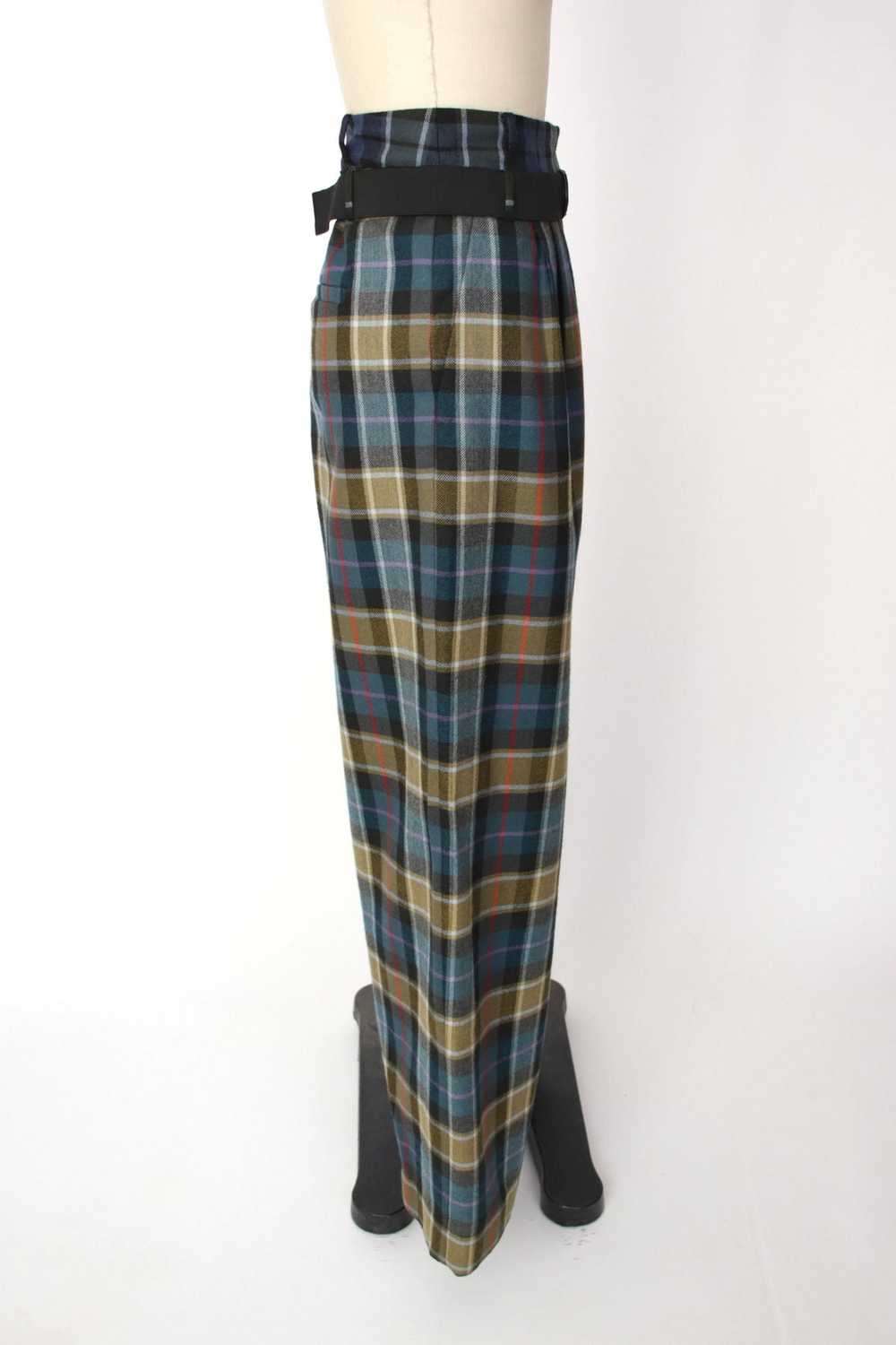 Tibi Tartan Pleated Trousers - image 3