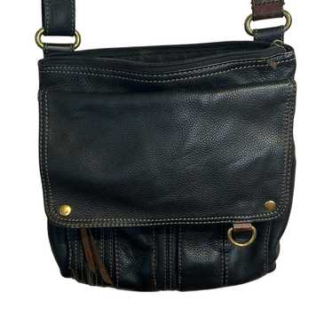 Fossil Morgan Traveler Black Pebbled Leather