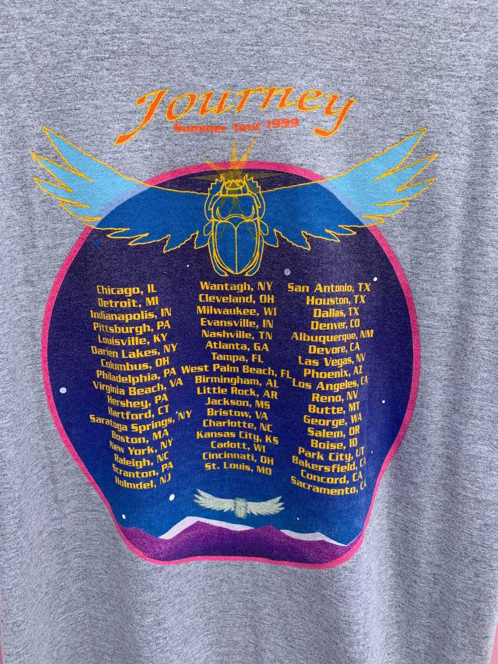 1999 JOURNEY SCARUB GRAPHIC TOUR T-SHIRT - image 4