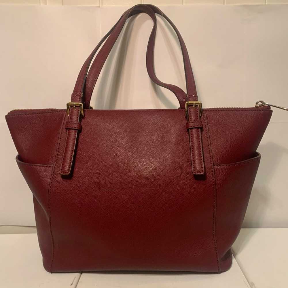 Michael KORS Burgundy Large Shoulder Bag - image 2