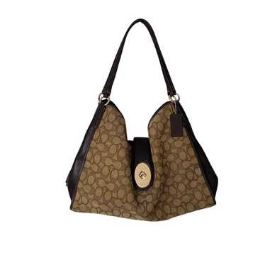 Coach Madison Carlyle Shoulder Bag Brown Signature