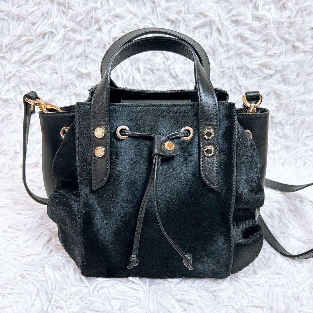 Roberta Gandolfi Handbag Shoulder Black Hairon - image 2