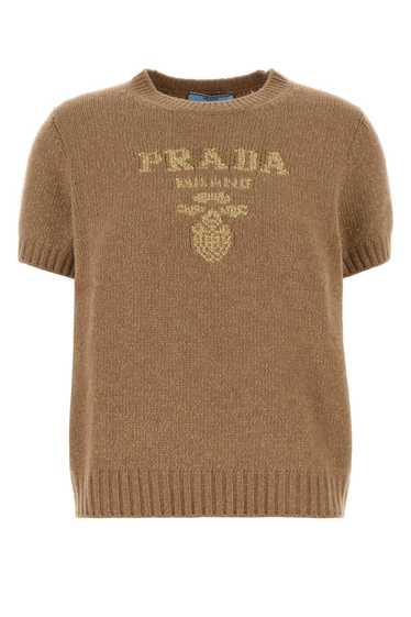 Prada Camel Wool Blend Sweater