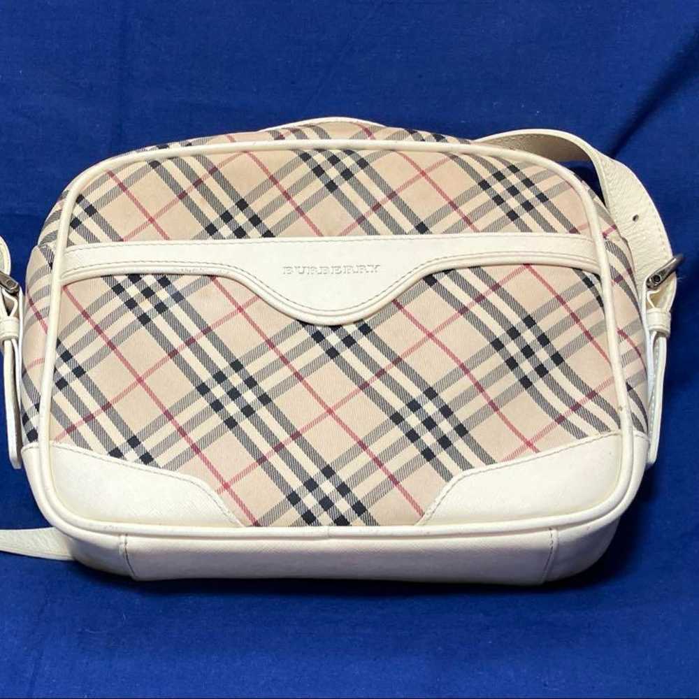 【BURBERRY Check Pattern Shoulder Bag】 - image 1