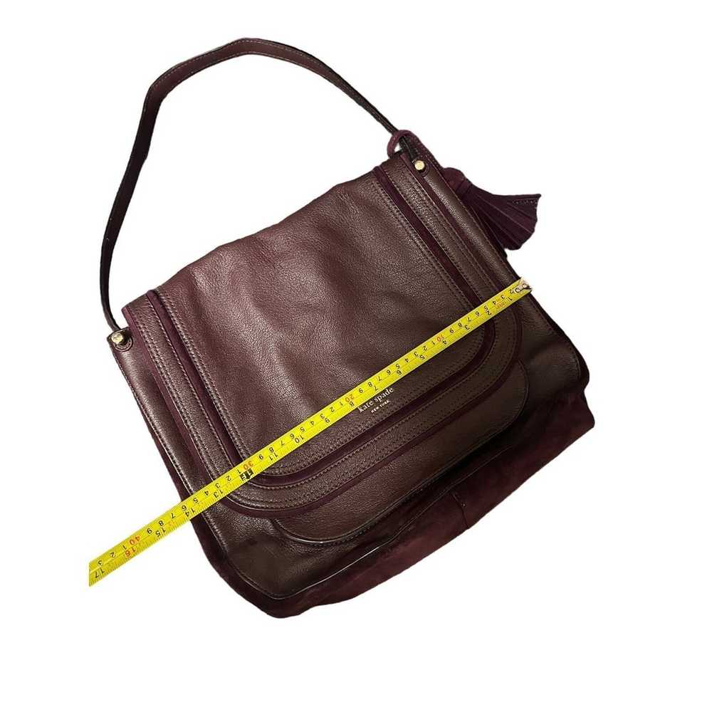 Kate Spade Rianne Pratt Street Burgundy Leather/S… - image 11