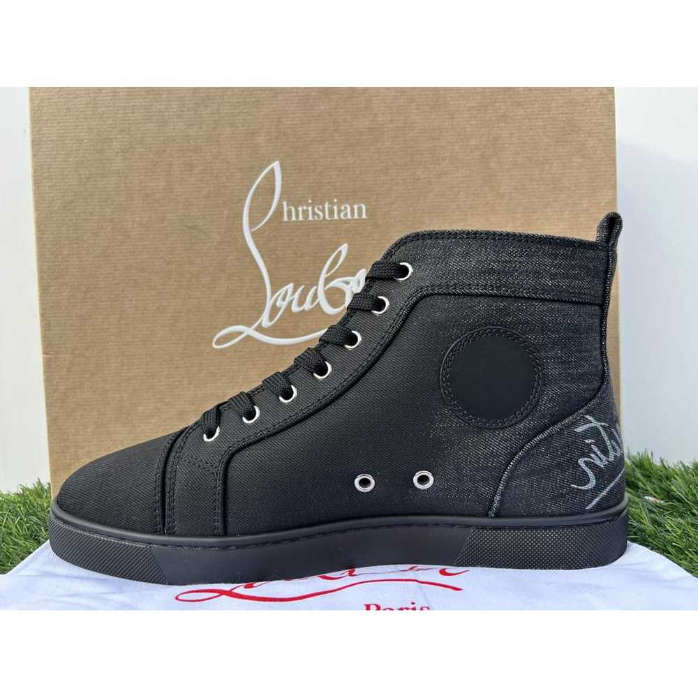 Christian Louboutin Louis cloth high trainers - image 2