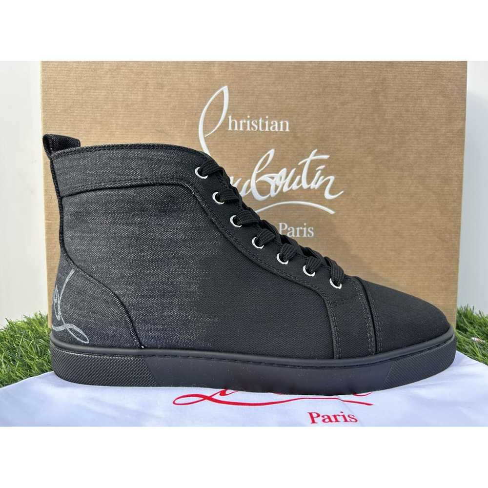 Christian Louboutin Louis cloth high trainers - image 4