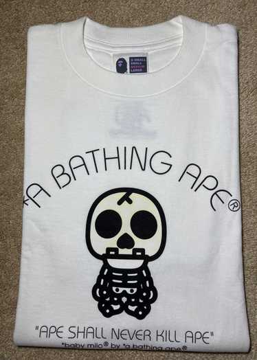 Bape 2008 Bape Baby Milo Bone Skull White OG Nigo 