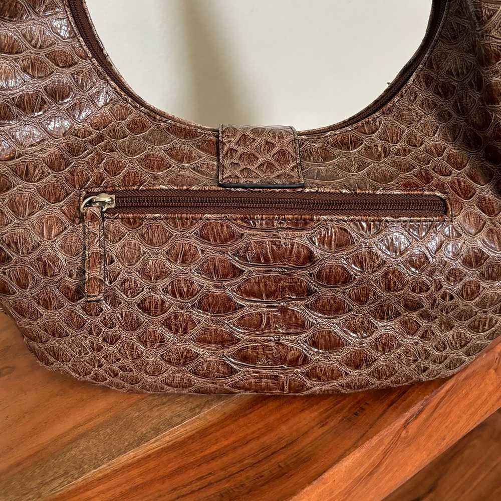 Vintage Guess Bag 2000s Crocodile Skin Boho Y2K L… - image 4