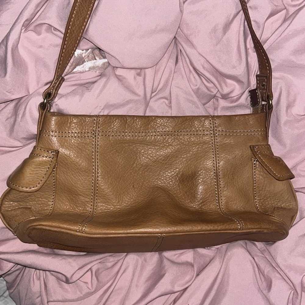 Authentic 1954 Fossil Leather Shoulder Bag #75082… - image 6