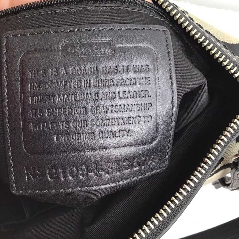 Coach Signature Logo Shoulder Bag - image 8