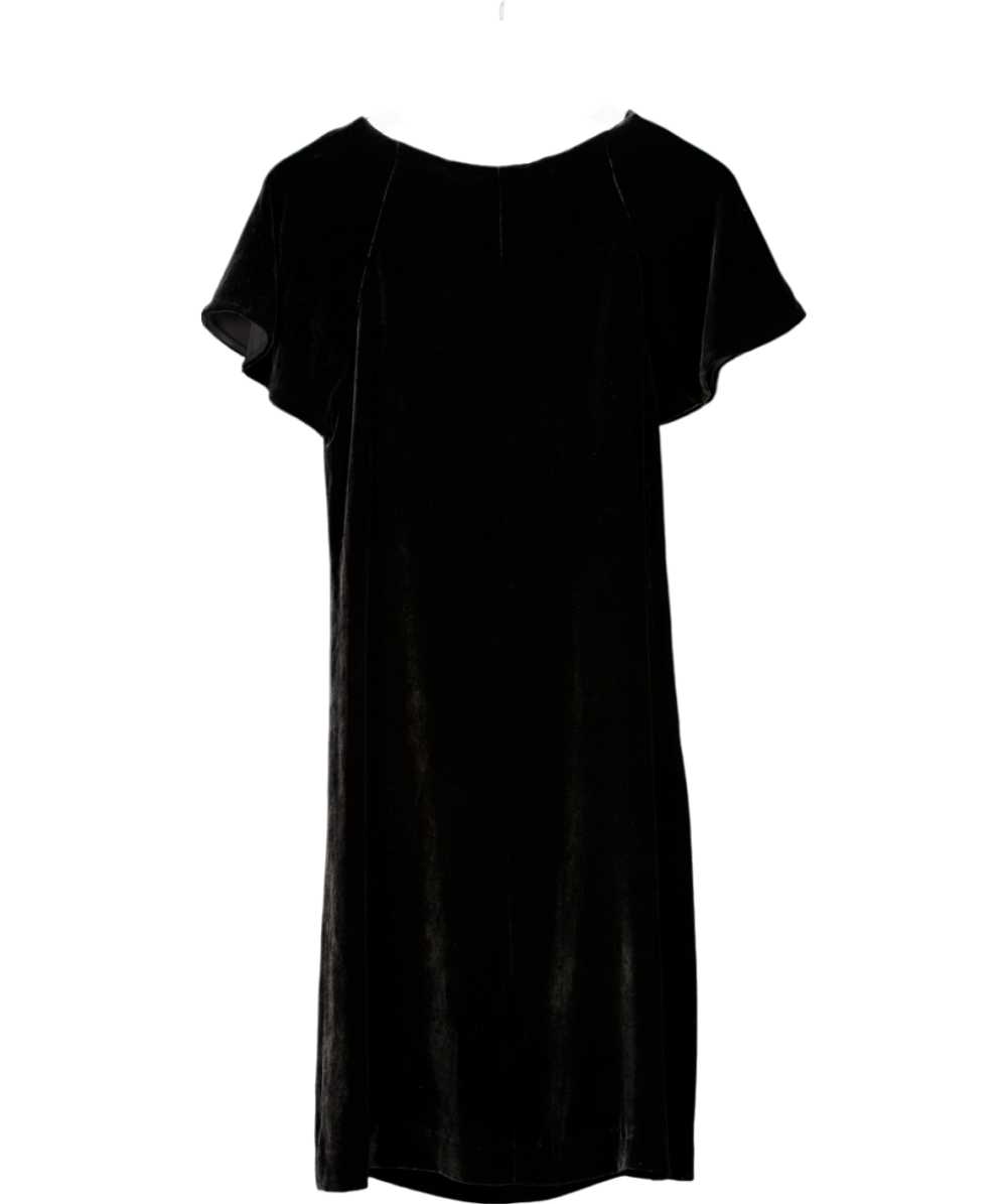 The White Company Black Silk Velvet Swing Dress U… - image 2