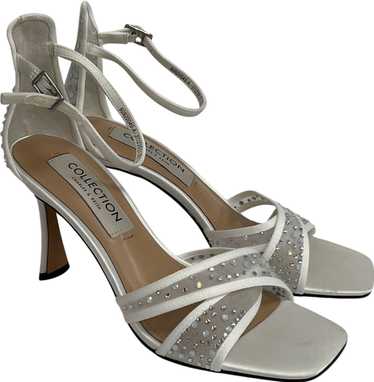 Charles & Keith Blythe Mesh & Satin Embellished Sa