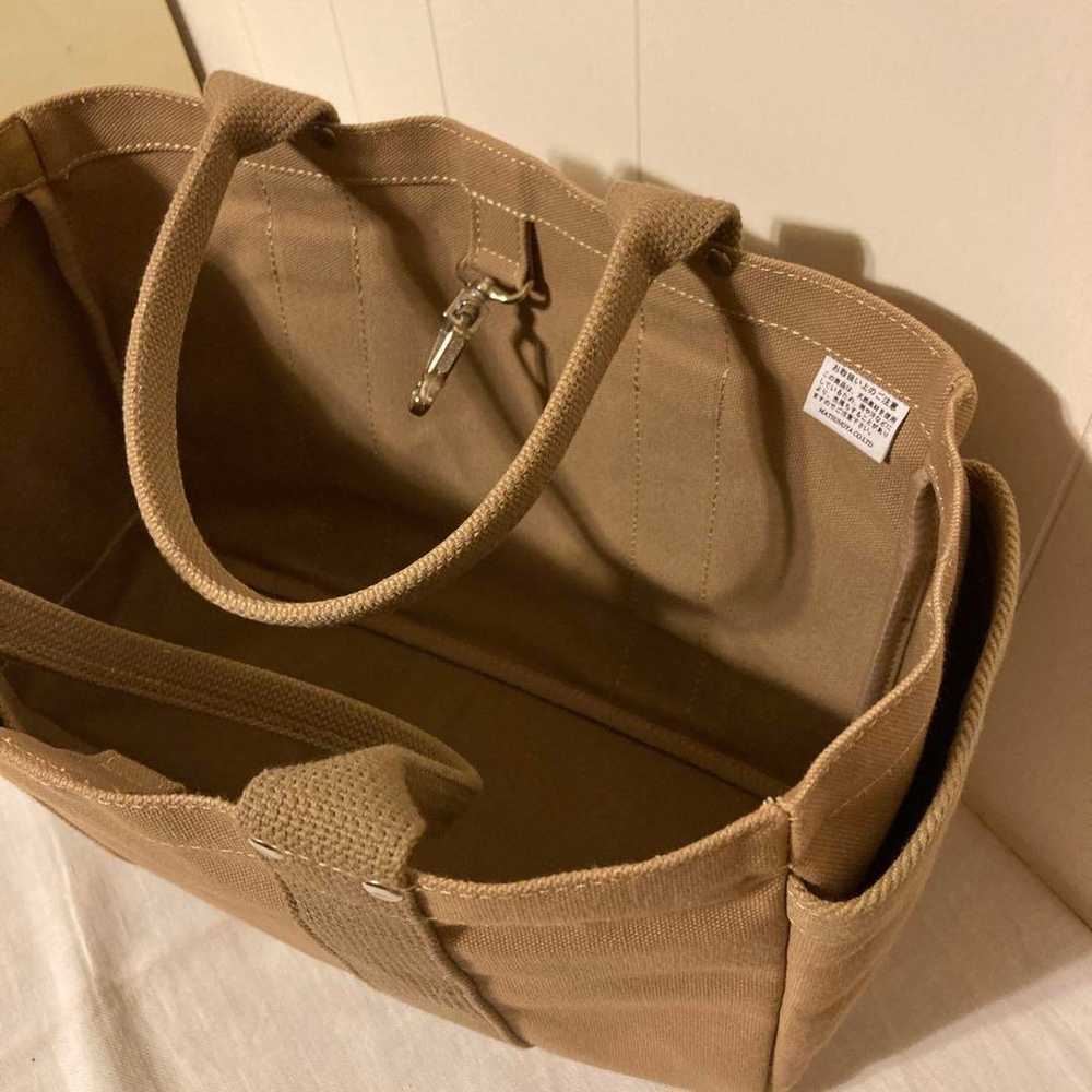 Matsunoya Thread Line Tote Canvas Bag Beige - image 6