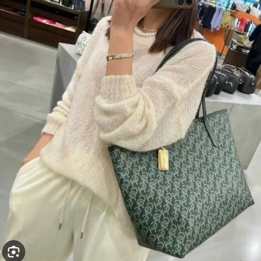 Coach City Signature Green Tote - image 1