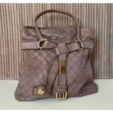 Marc Jacobs Casey Large Quilted Tote Brown