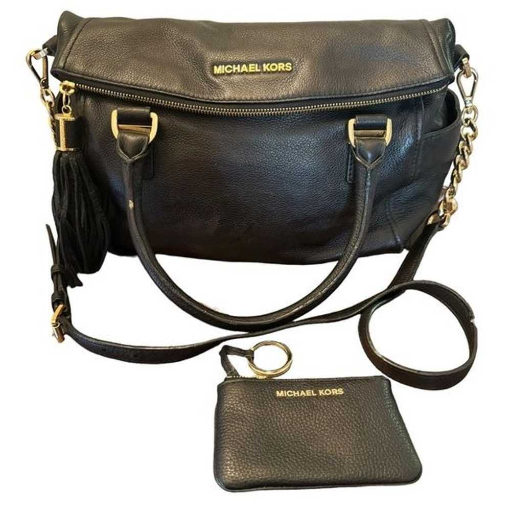 Michael Kors Weston Leather Medium Satchel Should… - image 1