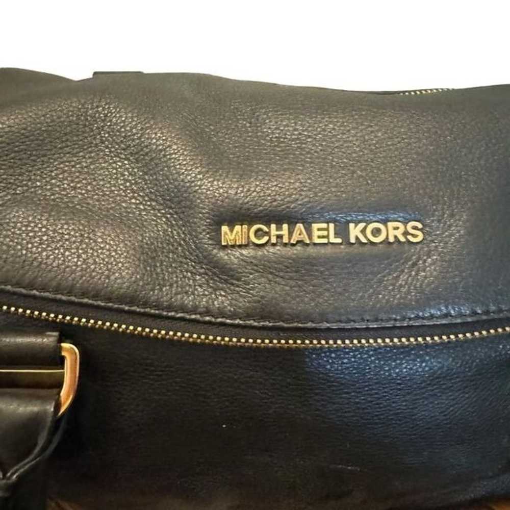 Michael Kors Weston Leather Medium Satchel Should… - image 4