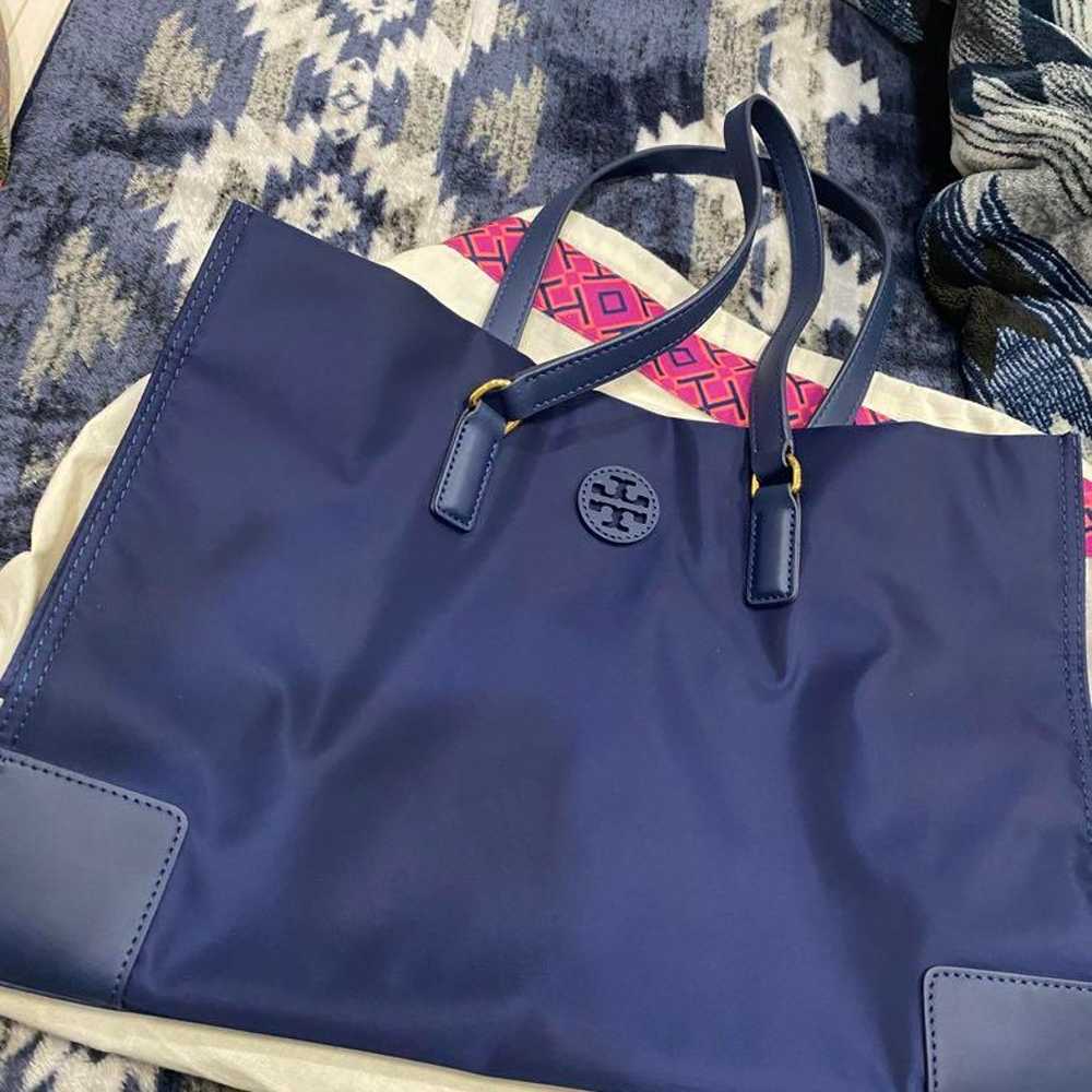 Tory Burch Navy Tote Bag - image 1