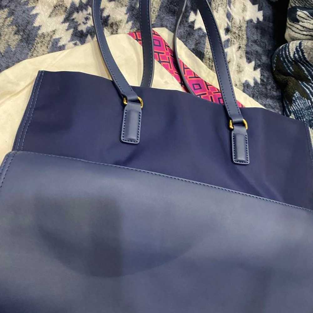 Tory Burch Navy Tote Bag - image 2