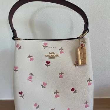 Coach Heart floral Print Handbag