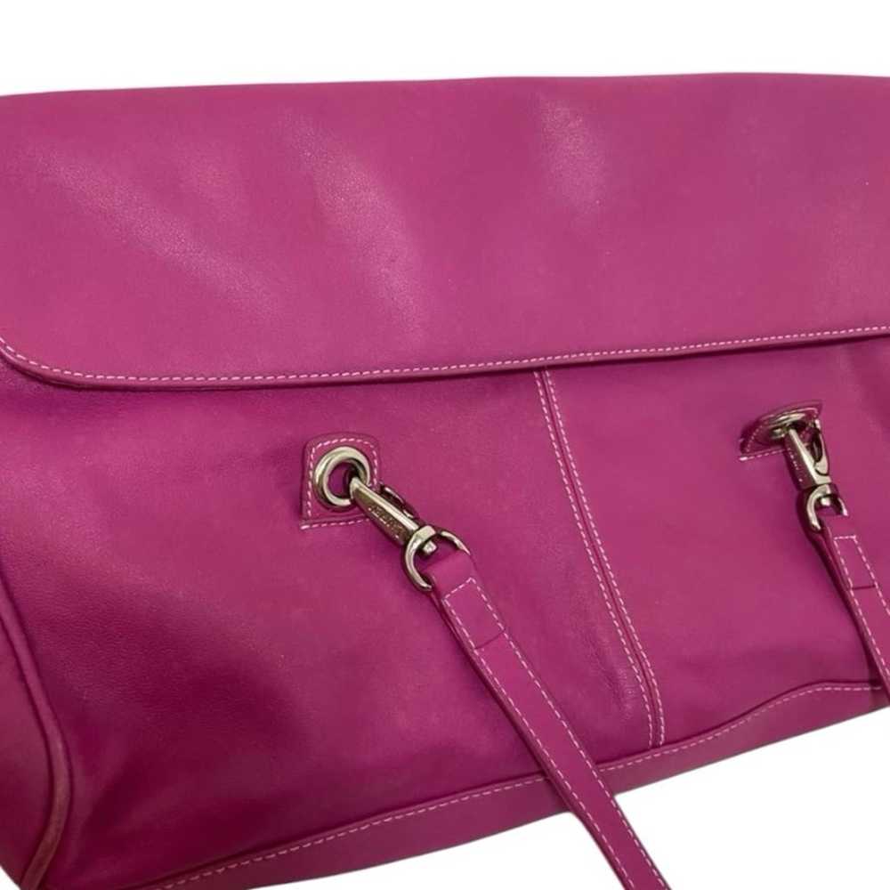 Vintage Lauren Ralph Lauren Pink Leather Satchel … - image 7