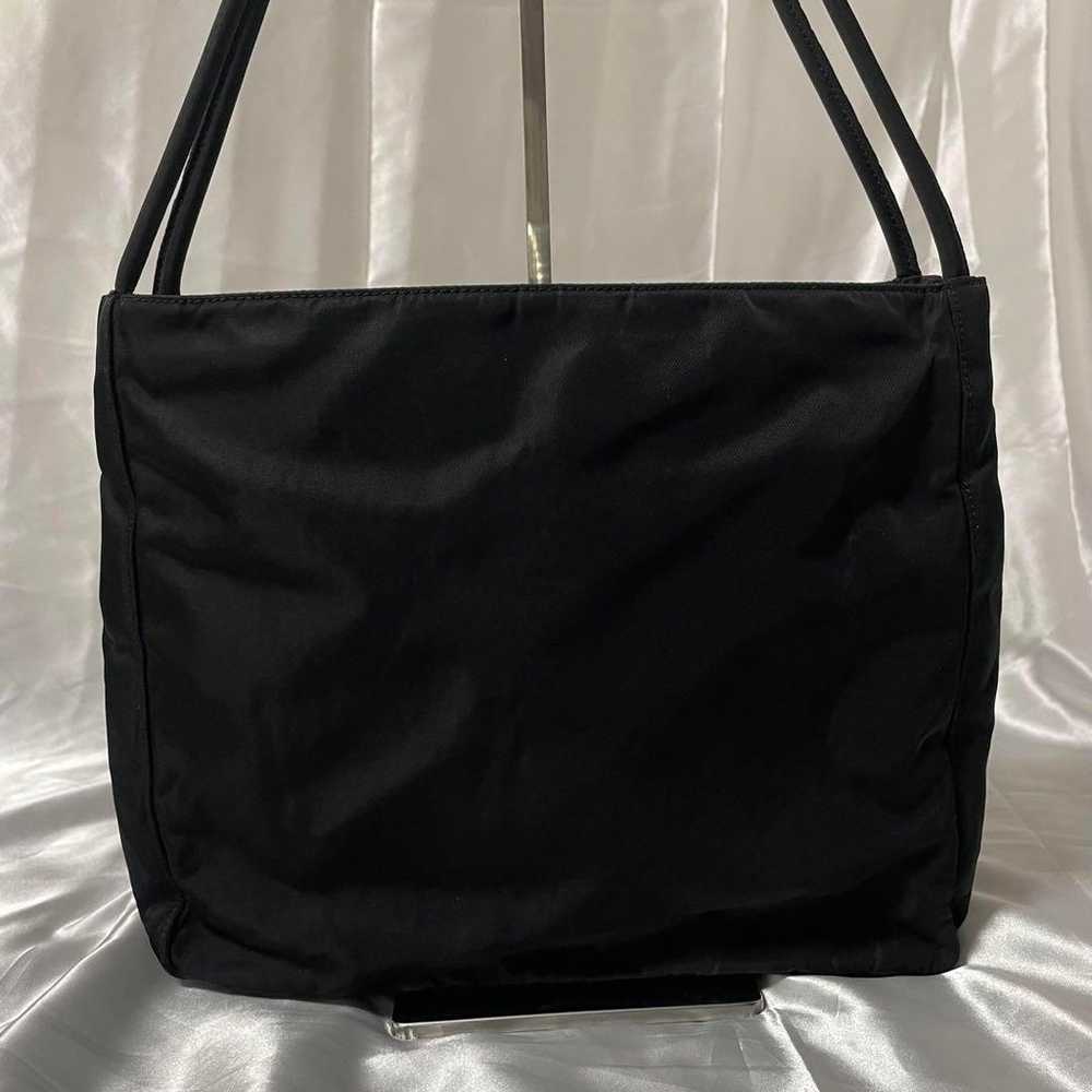 【Excellent Condition】PRADA Black Nylon Tote Bag w… - image 2