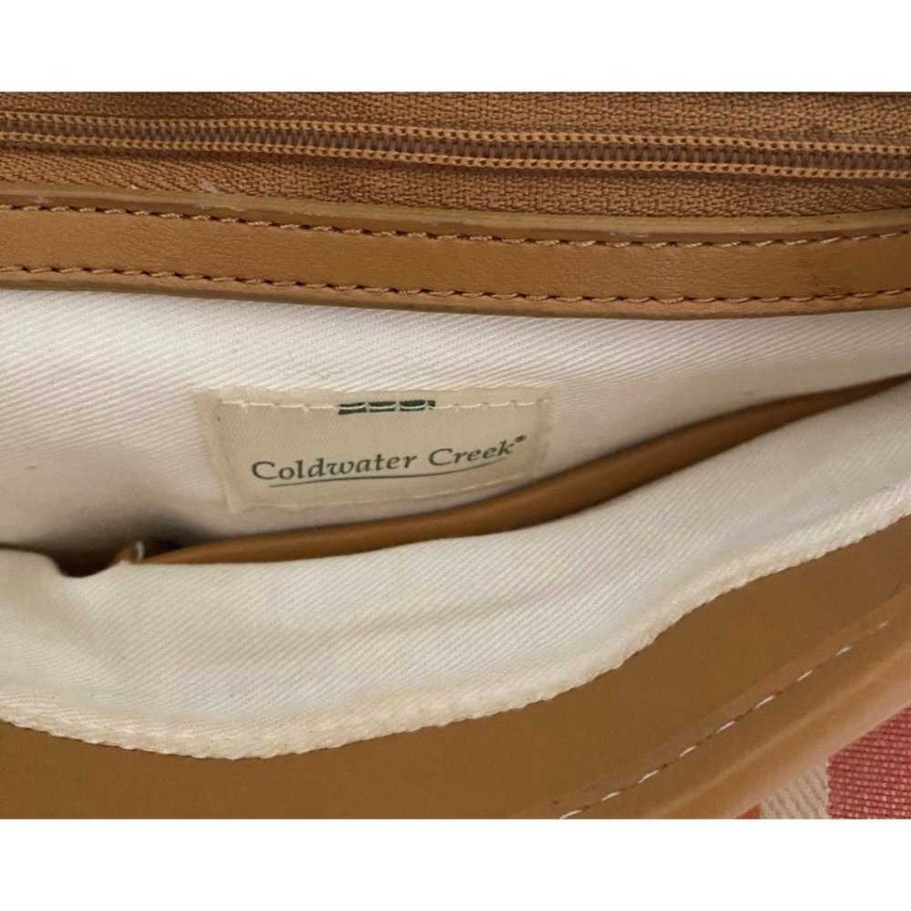 Y2K Coldwater Creek  Stripped Canvas and Leather … - image 11