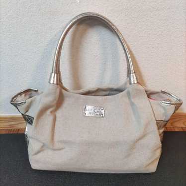 Kate Spade Light Beige Canvas Handbag