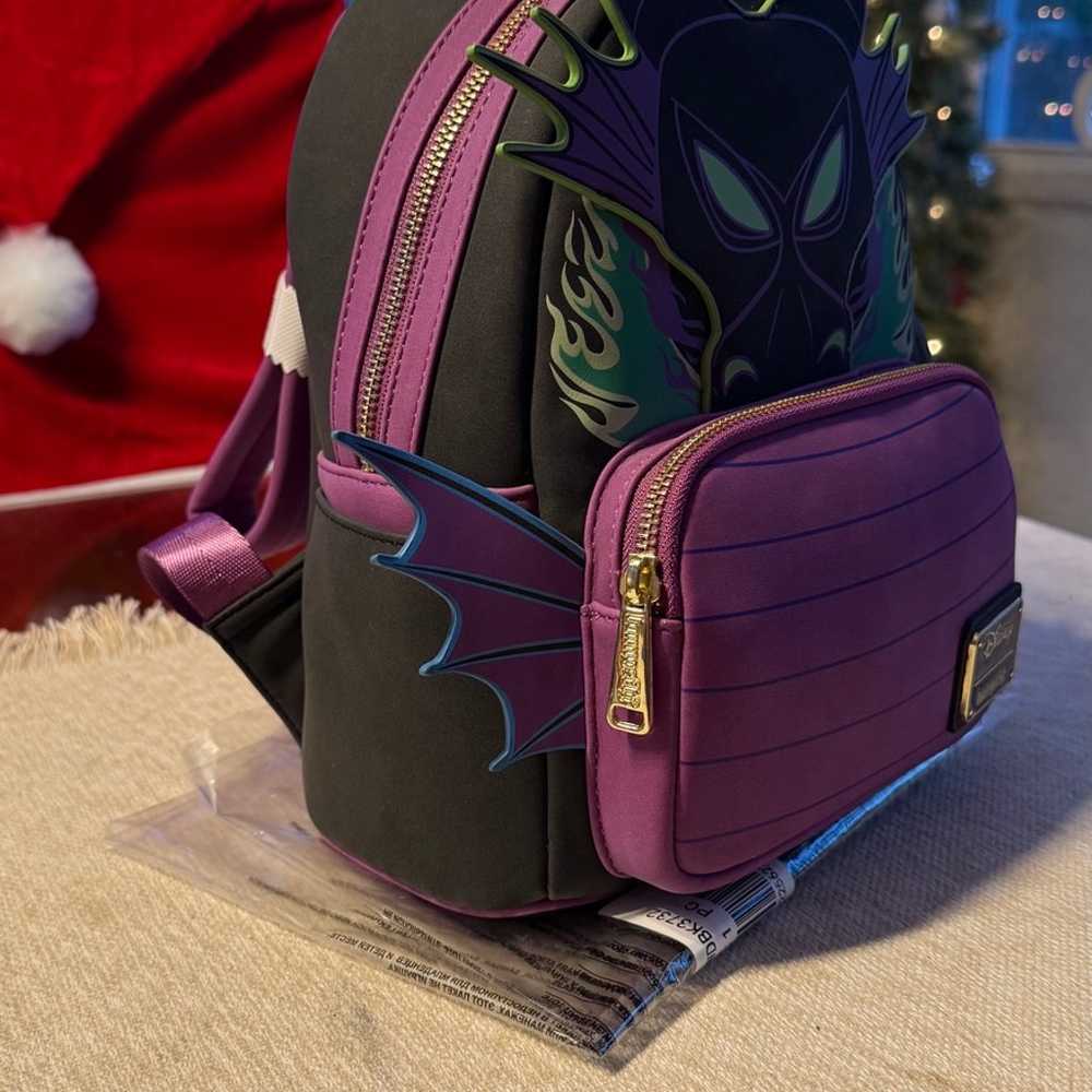 Loungefly Disney Maleficent Dragon GLOWS Sleeping… - image 5