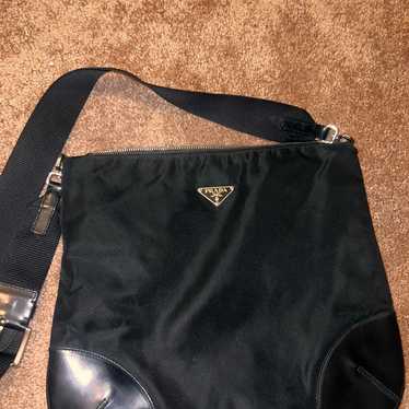 Prada Nylon Tessuto Triangle Logo Shoulder Bag