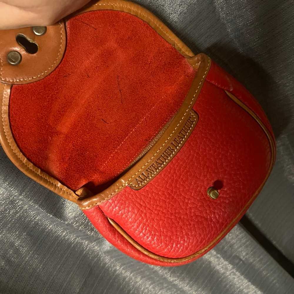 Vintage Red Leather Dooney and Bourke Cross Body … - image 4