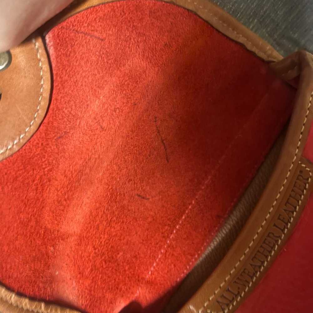 Vintage Red Leather Dooney and Bourke Cross Body … - image 5