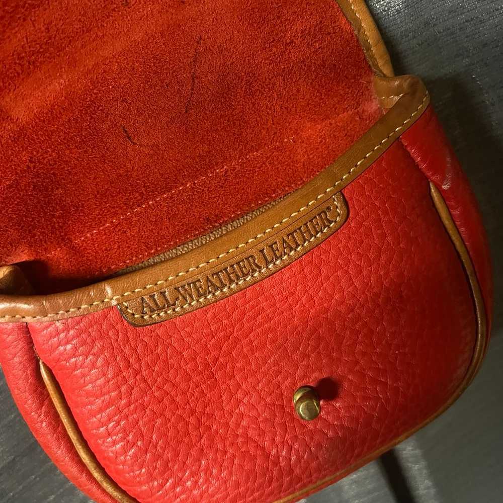 Vintage Red Leather Dooney and Bourke Cross Body … - image 6