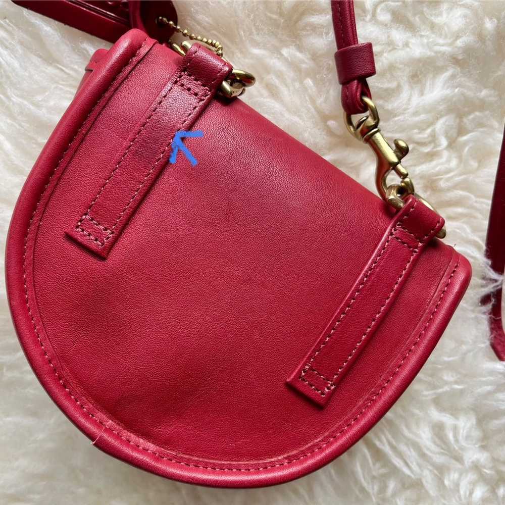 Rare Vintage Coach Mini Belt Bag in Red 9826 - image 10