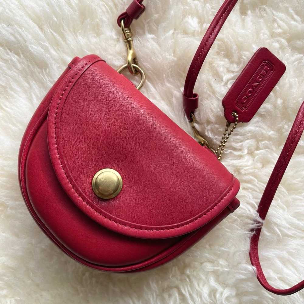 Rare Vintage Coach Mini Belt Bag in Red 9826 - image 1