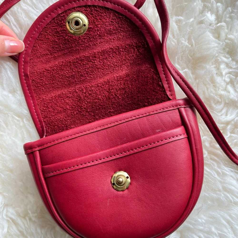 Rare Vintage Coach Mini Belt Bag in Red 9826 - image 6