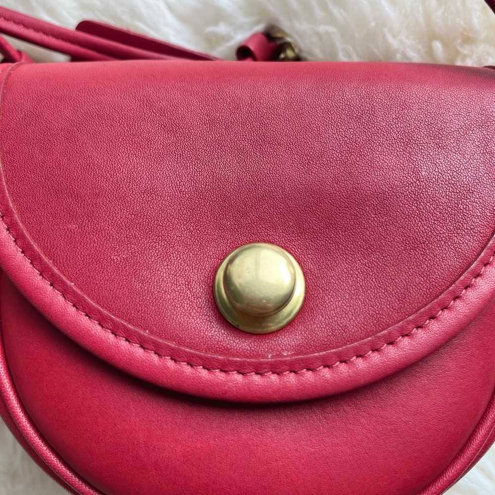 Rare Vintage Coach Mini Belt Bag in Red 9826 - image 8