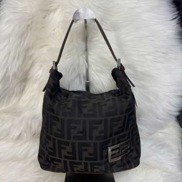 FENDI Canvas Shoulder Bag Zucca