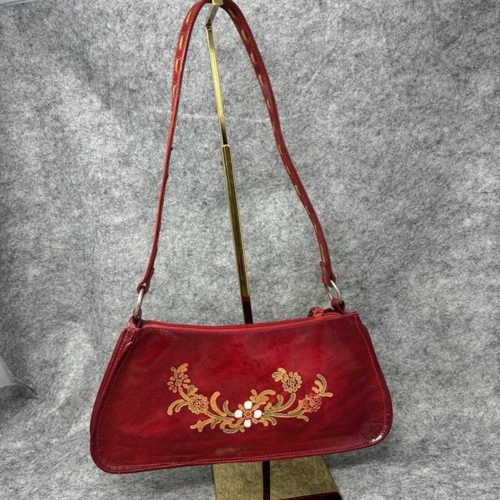 Vintage Handmade Leather Handbag Bag Made in Indi… - image 2