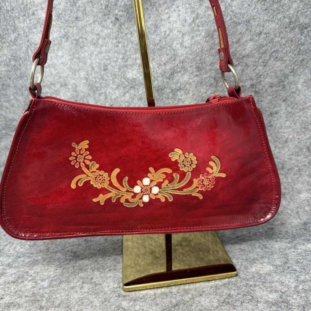 Vintage Handmade Leather Handbag Bag Made in Indi… - image 7