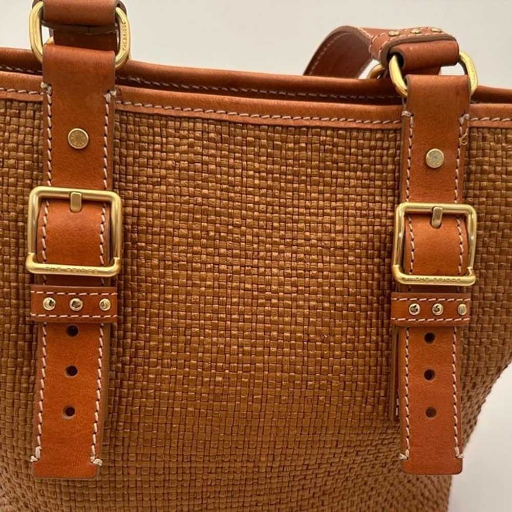 Brown Woven Tote with Leather Accents, Handbag by… - image 11